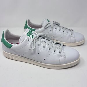 Adidas Stan Smith Sneakers - White with Green Accents - Size 13 US